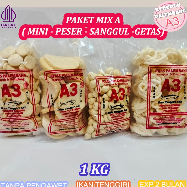 

Murah nampol PAKET MIX A KERUPUK MINI PESER SANGGUL GETAS KEMPLANG IKAN TENGGIRI 1 KG