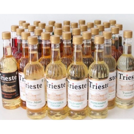 

Belanja Nyaman Trieste Italian Syrup 65mL Coffee Syrup Caramel Vanila Rum Hazelnut Salted Caramel Almond