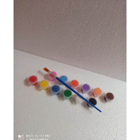 

Best Feedback Cat Akrilik Acrylic Lukis Set 123 ML Kemasan Mini Pot 12 Warna 3ml