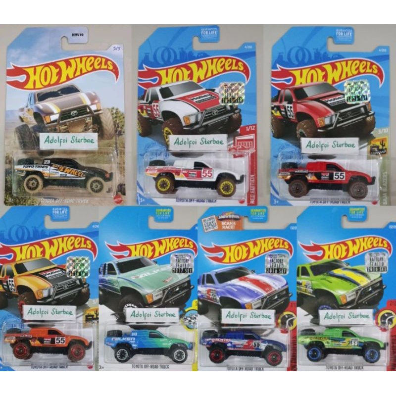 hotwheels hot wheels toyota off-road truck toyota offroad truck red edition factory sealed short car