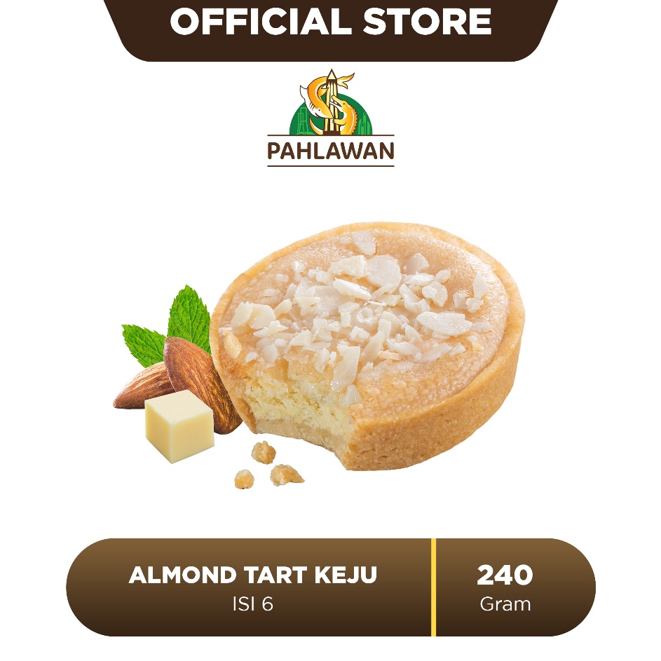 

Kepuasan Belanja Lapis Kukus Pahlawan Almond Tart Keju 6 Pcs