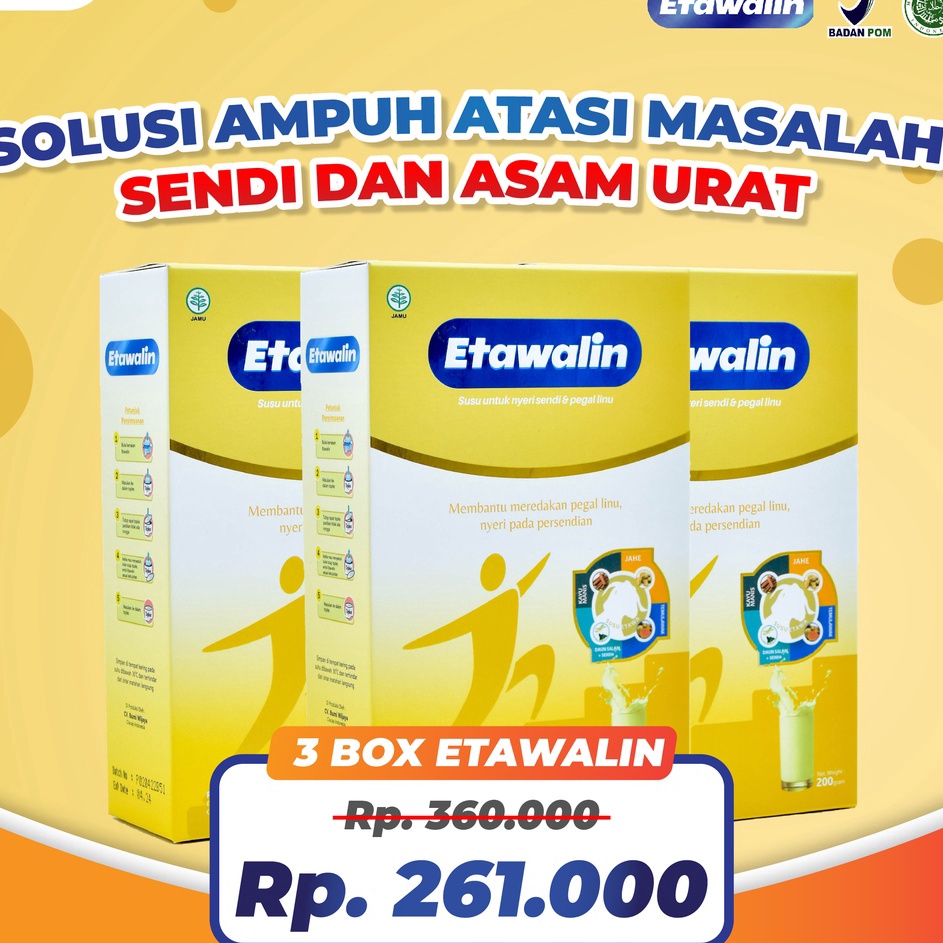 

Super Promo Etawalin Susu Etawa Herbal Nyeri Sendi Official 3 Box