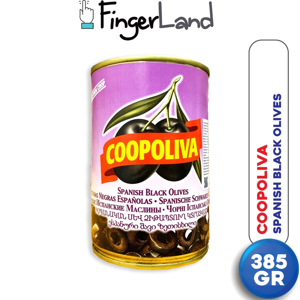 

Stok baru COOPOLIVA Spanish Black Olives S 385 gram Buah Zaitun Kaleng