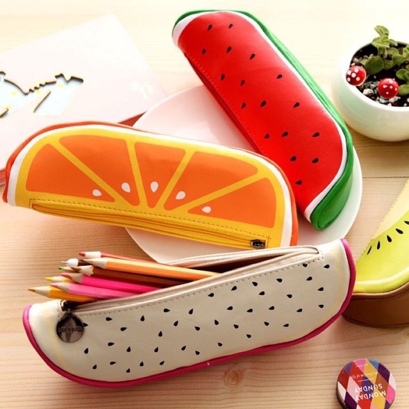 

Garansi Aman MARIONE Kotak Pulpen Pensil Motif Buah Semangka Jeruk Kiwi Naga kotak pensil anak dan dewasa