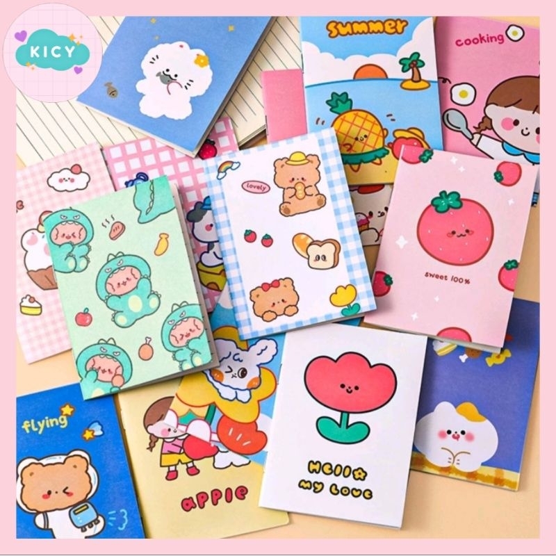 

Buku Tulis A7 Mini Motif Kartun Cute Notebook Garis Buku Kecil Buku Saku Sekolah Kuliah Kantor
