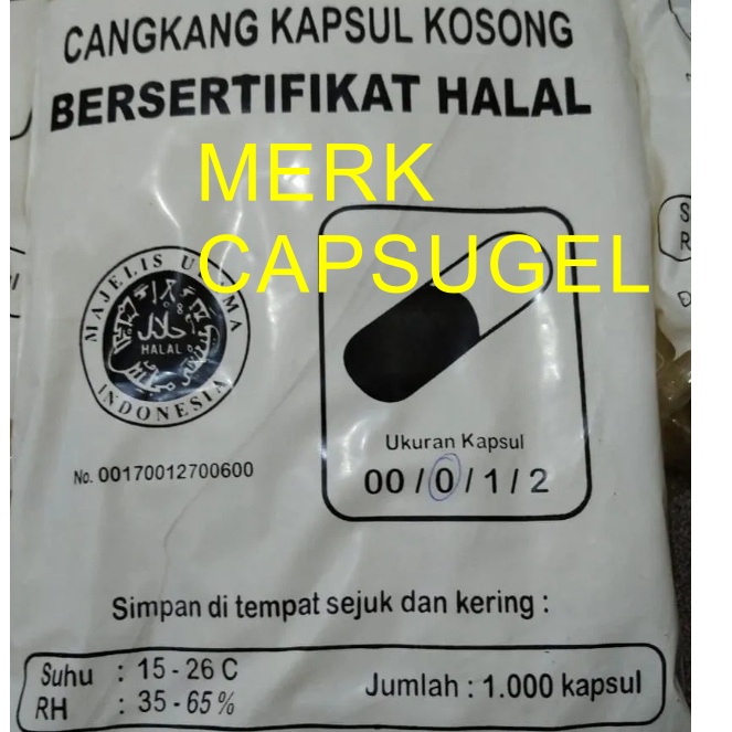 

Good cangkang kapsul capsugel kapsulindo cangkang kosong size nol 1 satu 2 dua 3 tiga bening transparan clear