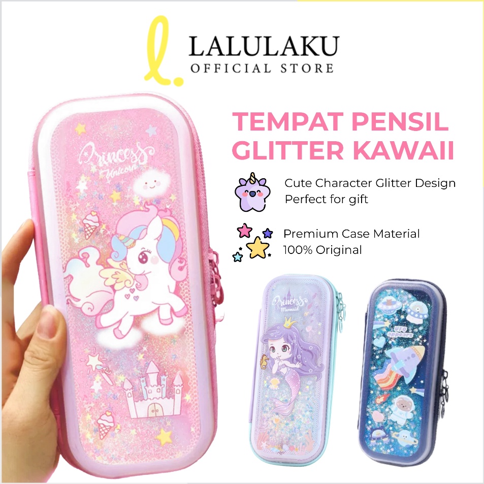 

Obral Puas Tempat Pensil Anak Sekolah Glitter Korea Kawaii Kotak Pensil Unik Mermaid Unicorn Kado Ulang Tahun