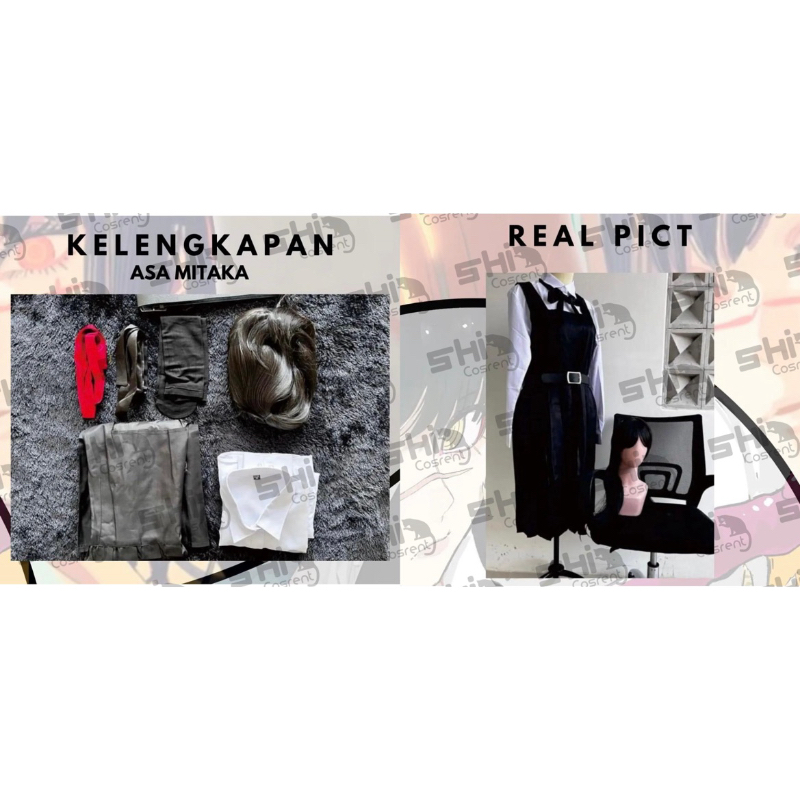 WTS Ex-Rent kostum + wig asa mitaka