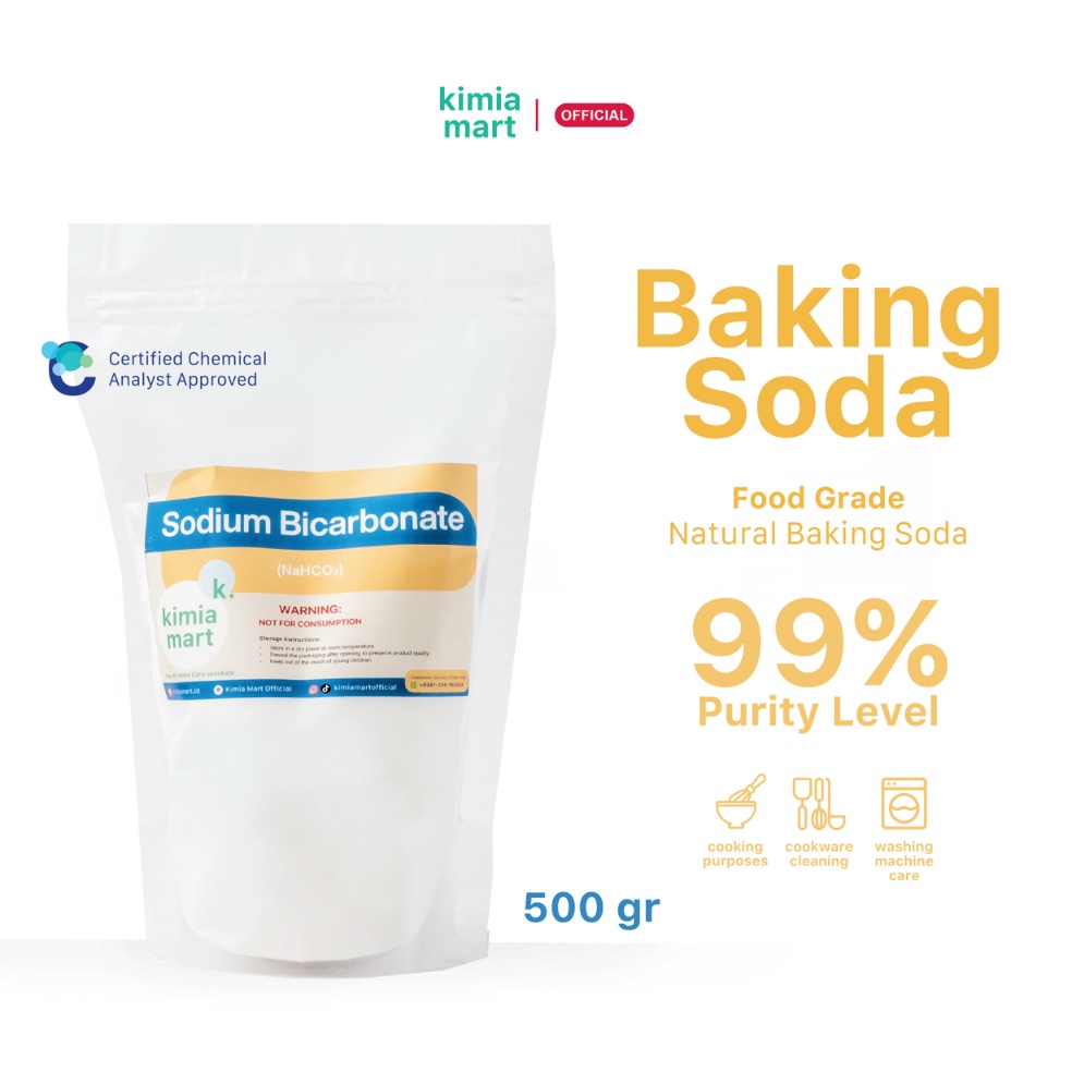 

Harga Kompetitif Baking Soda Sodium Bicarbonate Food Grade Soda Kue 5 gr By Kimiamartid