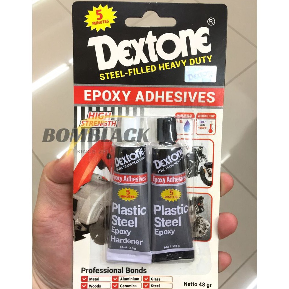 

Hadir Surprise Lem Dextone 5 menit Lem Korea Besi Keramik Kaca Kayu Plastik Lem Murah 48 gram Abu Hitam