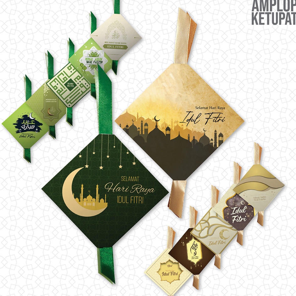 

First Sale Angpao Amplop Lebaran Idul Fitri Unik Bentuk Ketupat