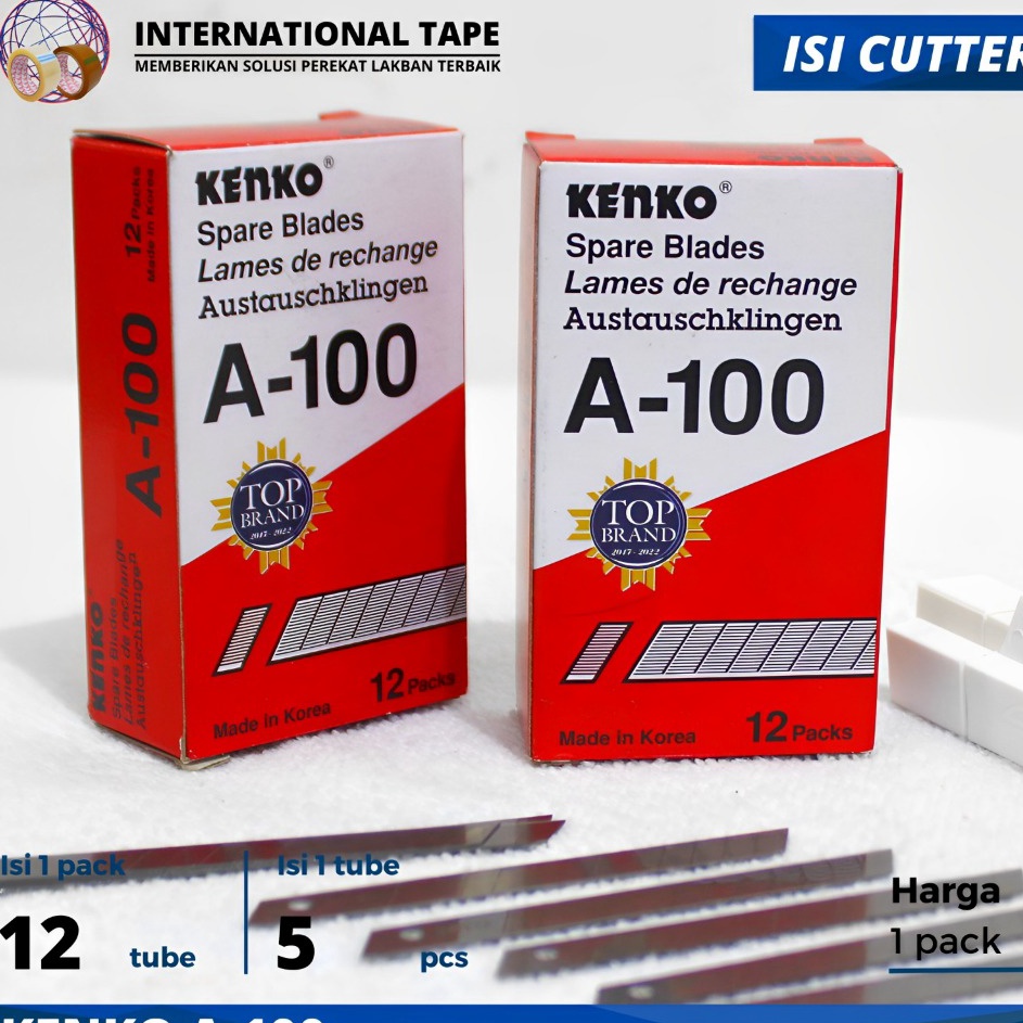 

Grosir Terkini ISI PISAU CUTTER CUTER KENKO A 1 REFILL KATER