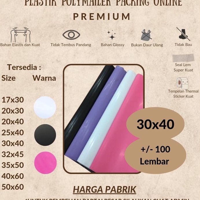 

Borong Irit PREMIUM Polymailer 3x4 Polymailer Putih 3x4 1 lbr Hitam Pink 3 x 4 Amplop Plastik Packing Olshop Glossy Polymailer Hitam Polymailer Pink