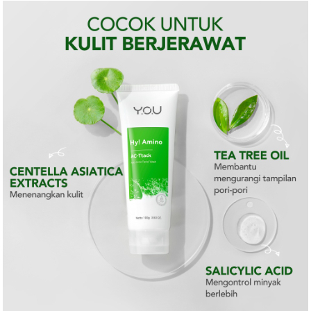 YOU Hy! Amino AC-Ttack Anti-Acne Facial Wash
