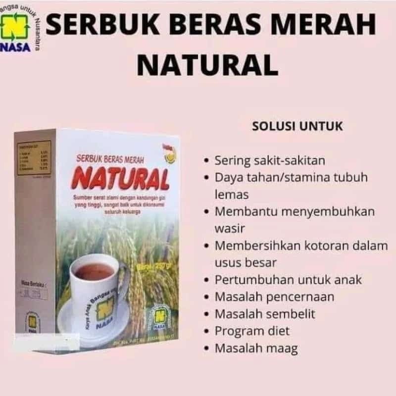 

SBMN Serbuk Beras Merah Nasa