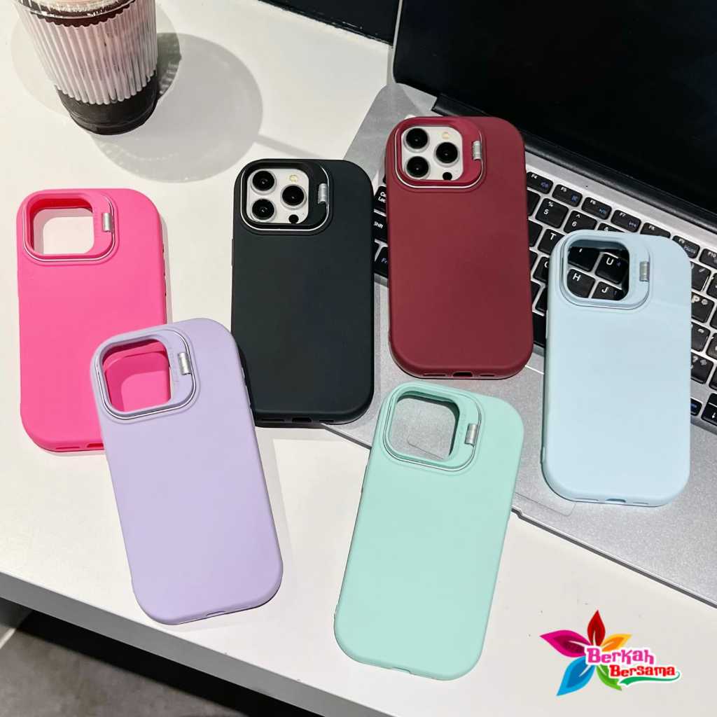 Softcase Silikon case procamera Macaron stand air bag case bening FOR OPPO RENO 4 4F 5 5F 6 7 8 7Z 8