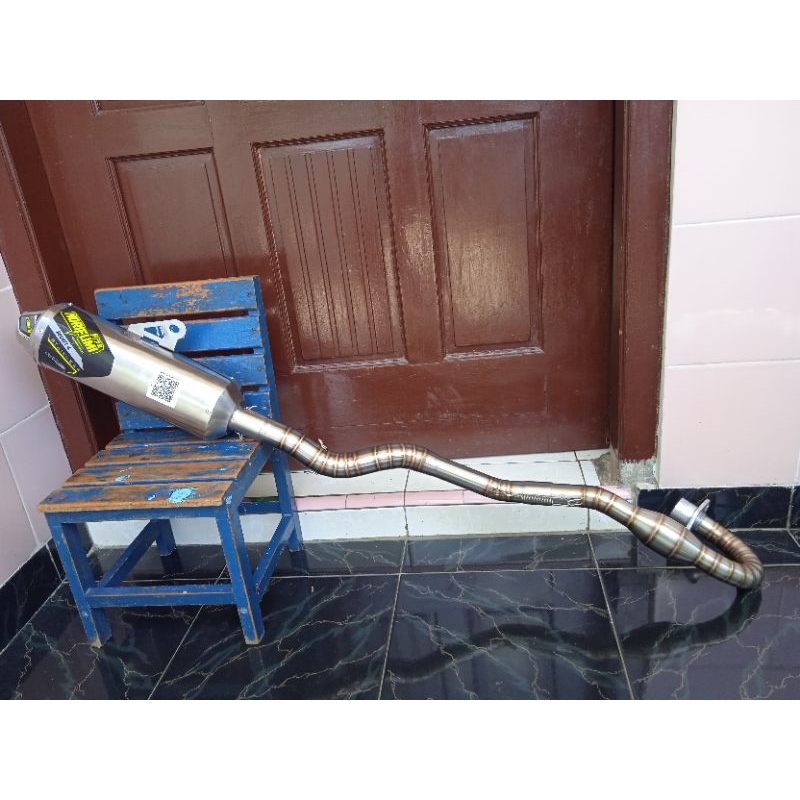 Knalpot Viar Cross 150 Leheran Stainles full cacing