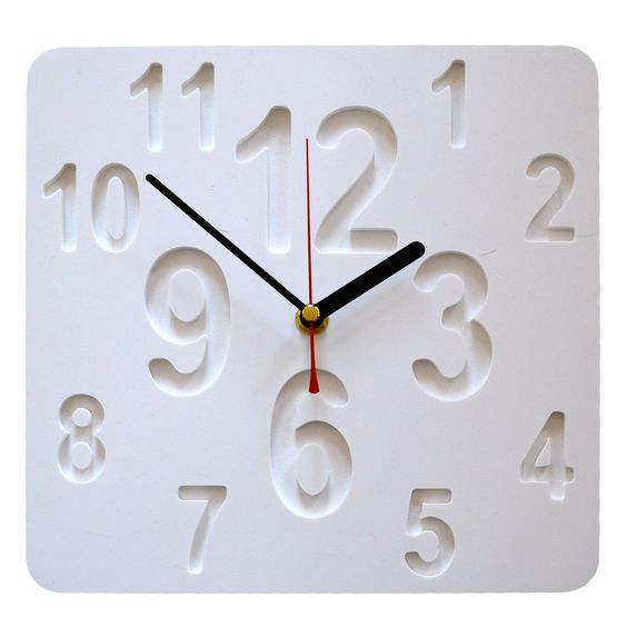 Jam Dinding Kayu Jati Putih Motif Ukir Unik