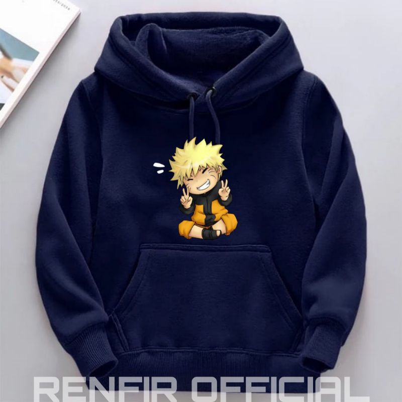 SWEATER HOODIE ANAK MOTIF ANIME NARUTO KECE UMUR 2-12 TAHUN