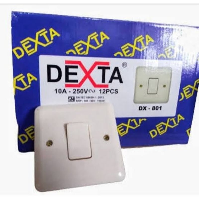 IB Engkel DEXTA - Inbow Saklar Single DEXTA - IB Saklar Engkel Tanam DEXTA DX-801 - SNI