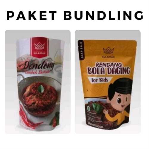 

Dendeng Lambok Balado (250gr) + Rendang Bola Daging For Kids (150gr)