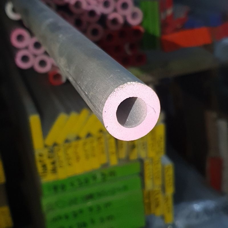 2513 Pipa Alumunium 6063 OD 25 .4 mm x ID 13.4 mm Tebal 6 mm Harga Panjang 10 CM - 70 CM