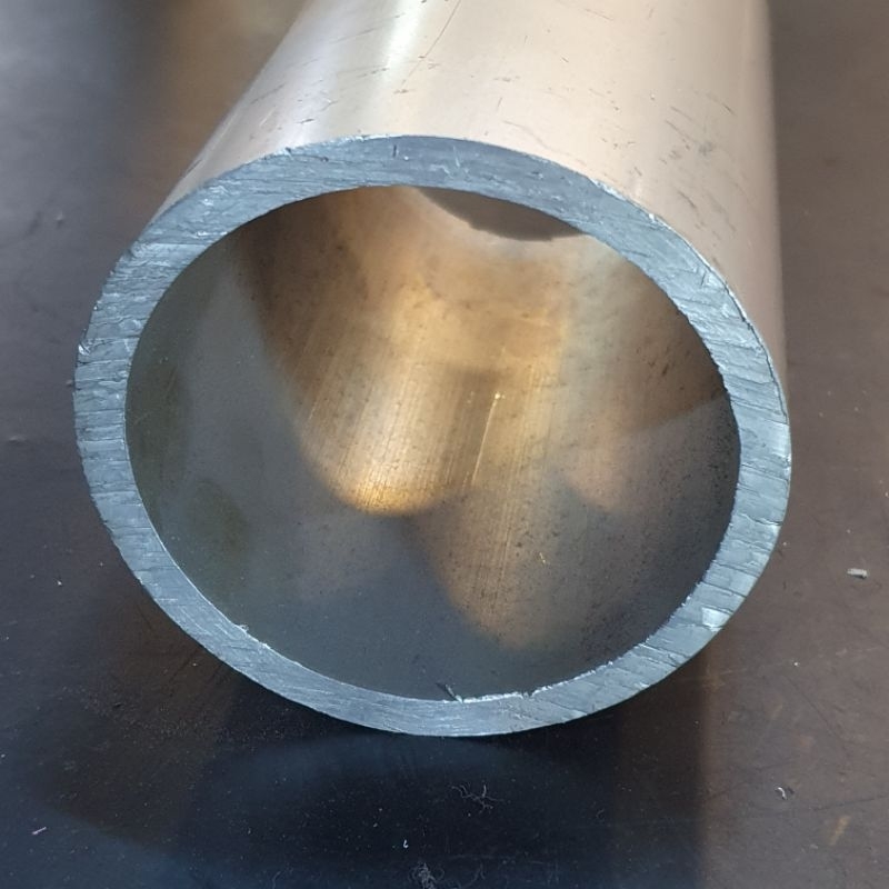 Pipa Alumunium / Aluminium 6063 OD 89 mm x ID 76.9 mm Tebal 6 mm Harga panjang per 10 cm • 15 cm • 2