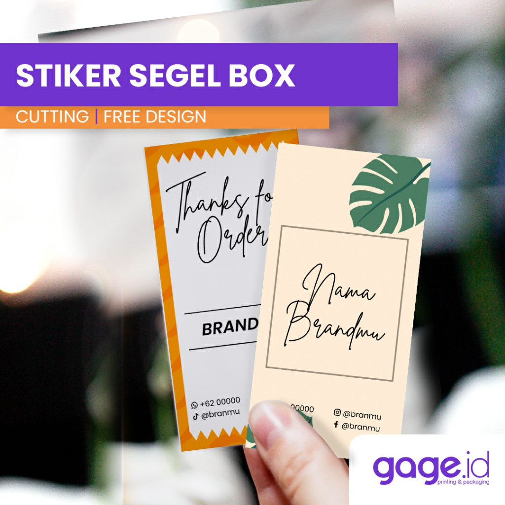 

Cetak Stiker Segel Kotak Box Custom Sticker Kotak Segel Makanan Kemasan Hampers
