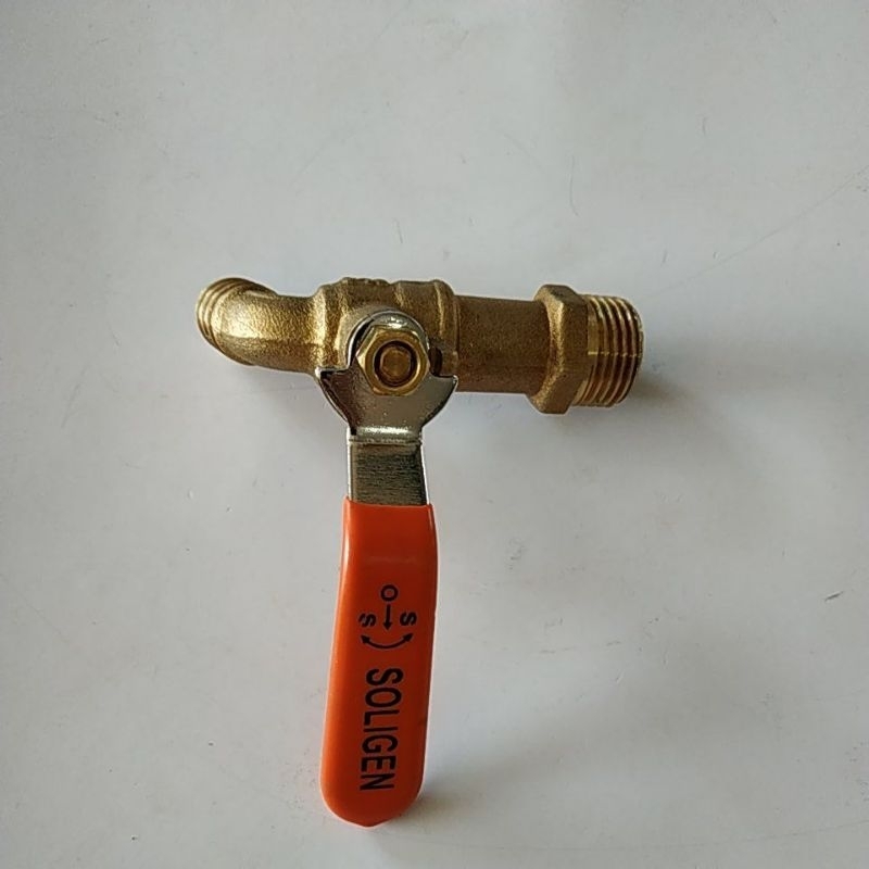 Keran Engkol Full Kuningan / Kran Soligen brass engkol kiri kanan