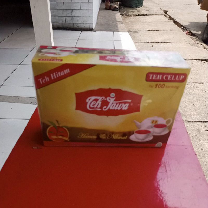 

teh jawa black tea isi 100kantong (free gelas)