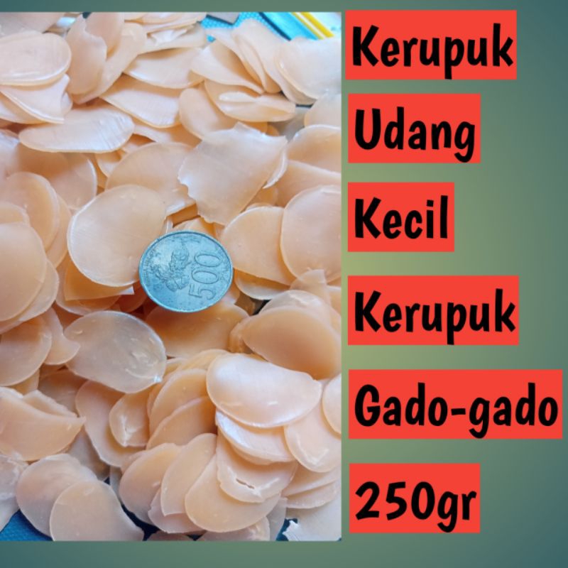 

Kerupuk Udang Kecil/Kerupuk Gado-gado Mentah 250gr