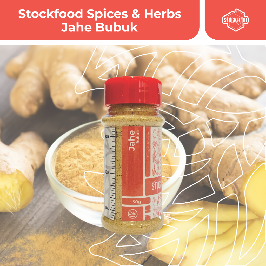 

Jahe Bubuk / Ginger Powder - Stockfood Spices & Herbs Bottle Pack (netto : 50 g)