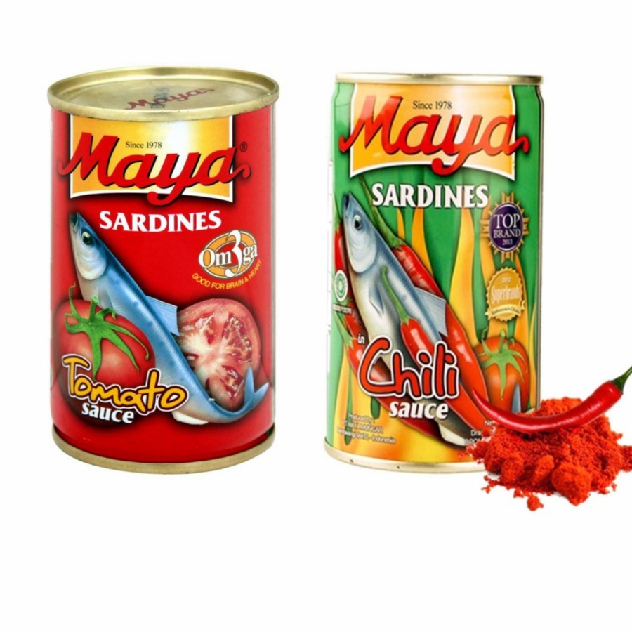 

MAYA SARDINES SARDEN IN TOMATO,CHILI SAUCE SAUS 155G