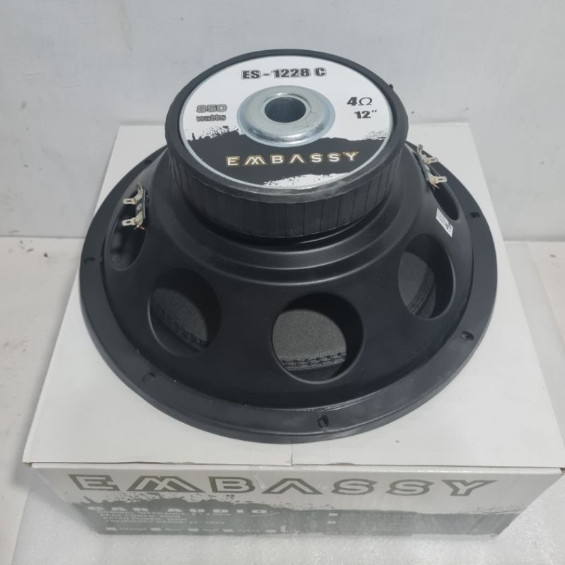 subwoofer 12 inch embassy es 1228 c double coil