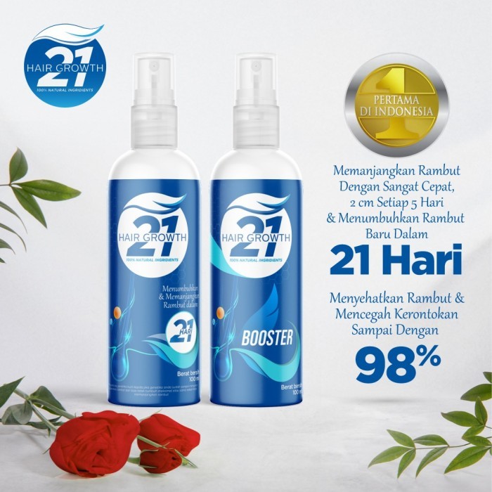 1 pcs Booster 21 Hair Growth 100 ML (HANYABOOSTER)