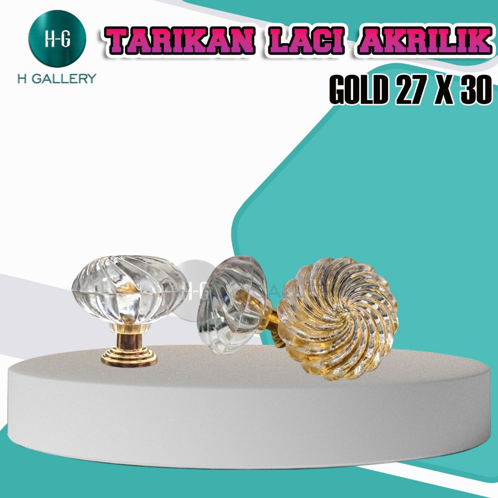 TARIKAN LACI AKRILIK - 27 X 30 MM *S