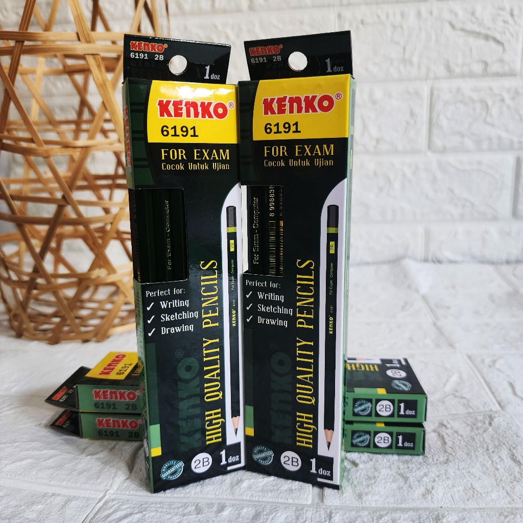 

PENSIL KENKO 2B - 6191 ISI 12PCS FOR EXAM COCOK UNTUK UJIAN