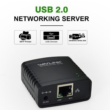 Print Server USB Wavlink 100Mbps Ethernet