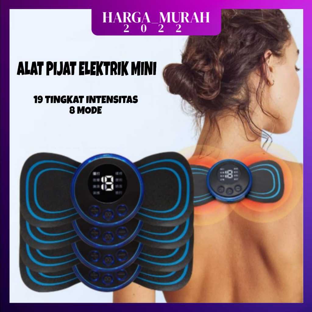 ALAT PIJAT PORTABLE EMS TERAPI PIJAT TUBUH LISTRIK / ALAT REFLEKSI PEMIJAT LEHER TEMPEL MULTIFUNGSI