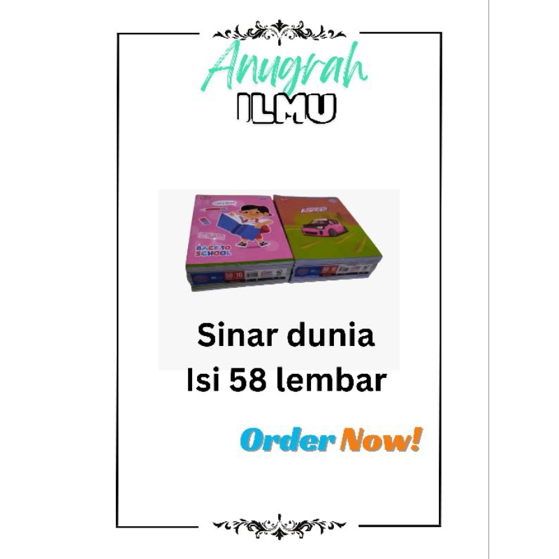 

Buku Tulis Sinar Dunia Isi 58 Lembar