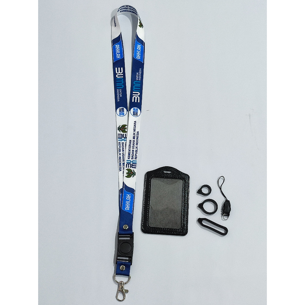 

Pancawarna - Cetak Lanyard BUMN GARUDA PUTIH BIRU | custom logo | print lanyard - gantungan hp - holder - yoyo logo