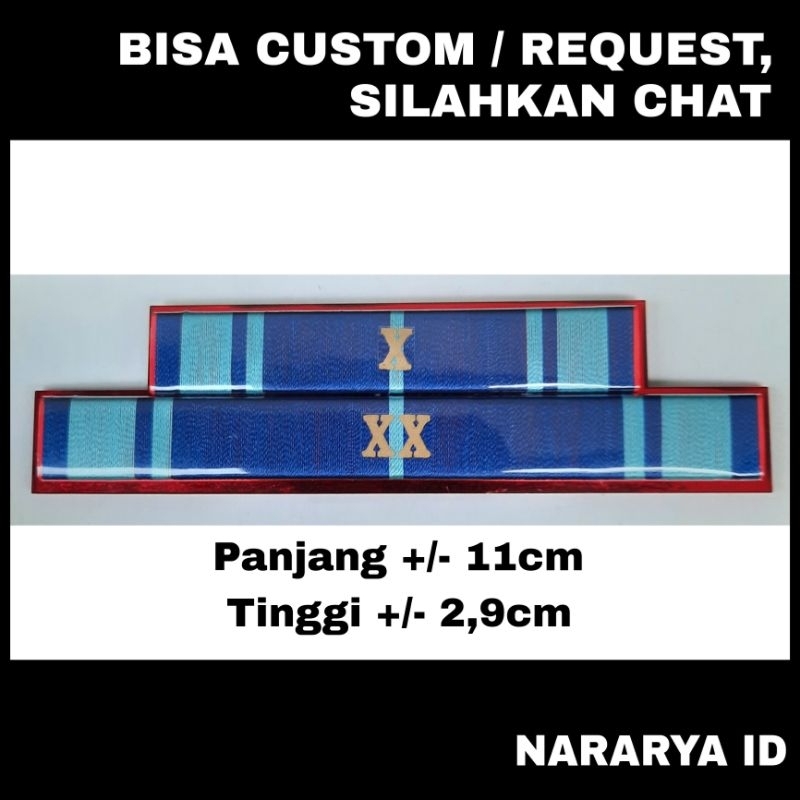 [NARARYA ID] Satyalancana Karya Satya X XX / 10 20 Tahun / Pita Tanda Jasa PDH ASN PNS Satya Lencana