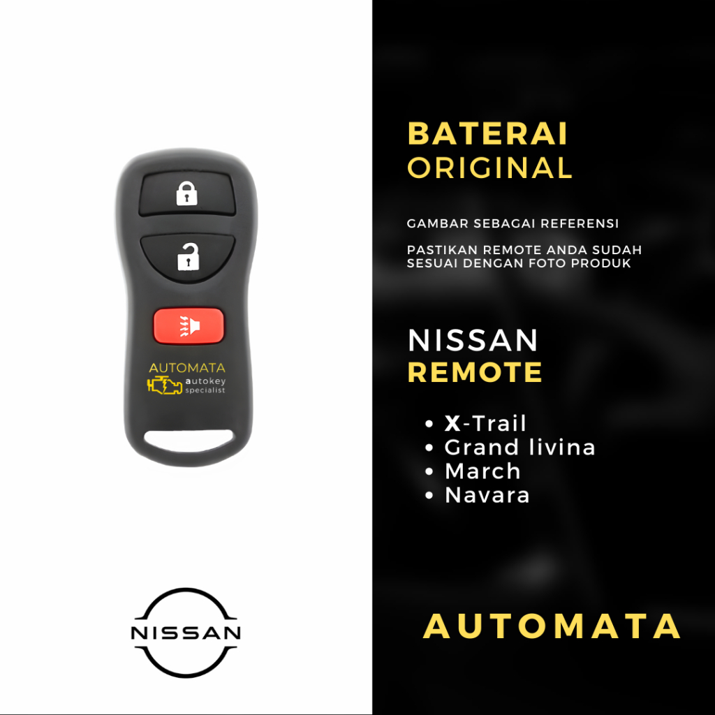 Baterai Remote Nissan Grand Livina XV 2008 Original Panasonic