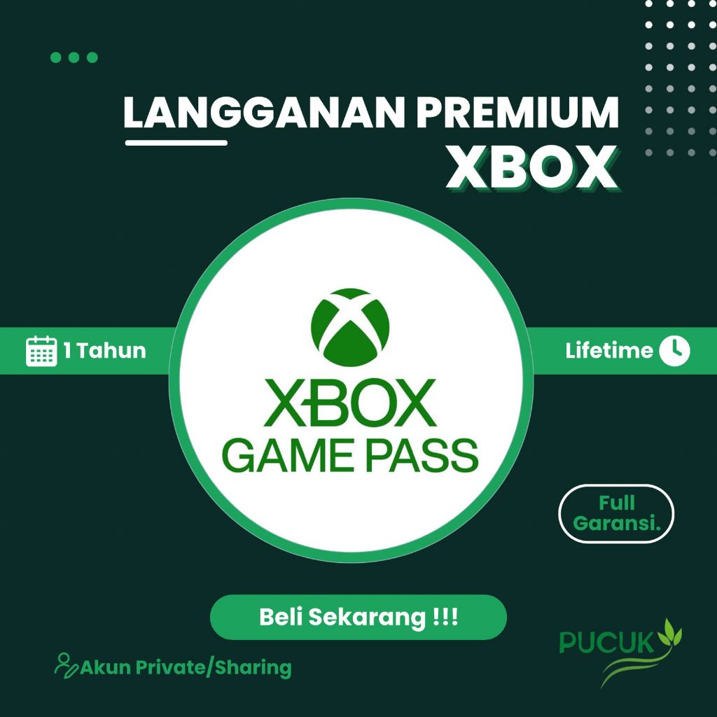 Xbox Gamepass Ultimate 1 Tahun All Device Android, IOS, PC, Laptop dan All Series XBOX