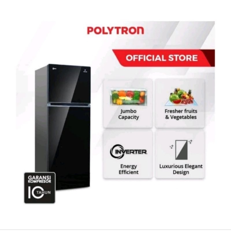 Kulkas polytron 2 pintu Inverter PRW23VX PRW-23VX