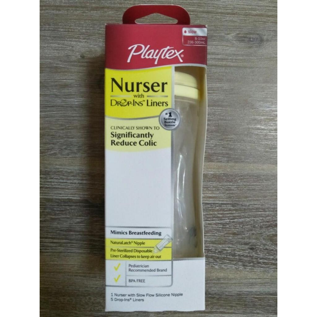Playtex Nurser With Dropi-Ins 8-10oz uk: 300ml / Botol Susu Traveling