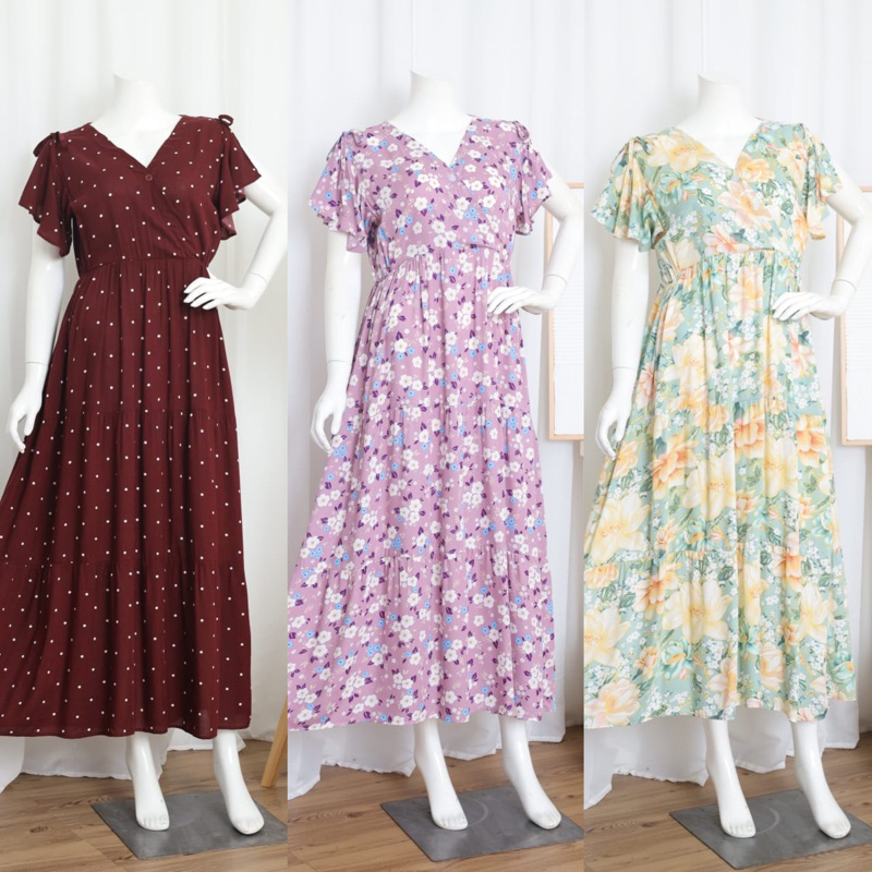 Lovely Dress | Daster Kekinian | Daster Rayon | Daster Bumil | LD 110cm PB 125cm