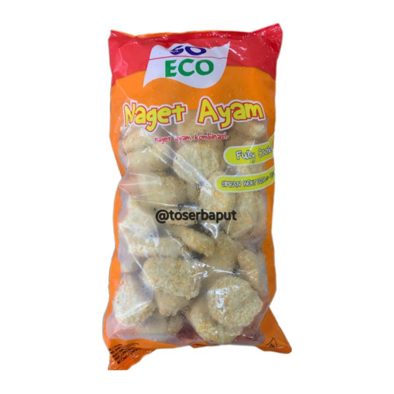 

NAGET AYAM SO ECO 1KG / NUGGET AYAM 1000 GRAM / NUGET ENAK MURAH KEMASAN 1000GR / FROZEN FOOD HALAL / HARGA TERJANGKAU