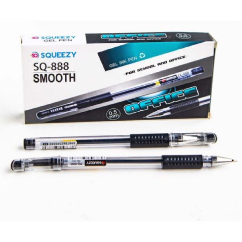 

SQUEEZY SQ-888 PULPEN GEL 0.5mm 1PAK isi 12Pcs