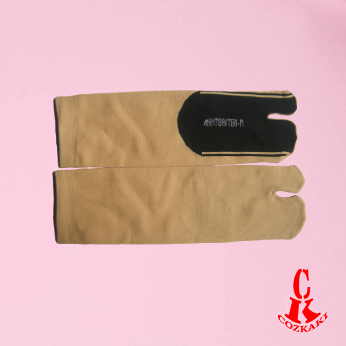 KAOS KAKI JEMPOL/ KAOS KAKI 2 JARI/ KAOS KAKI MUSLIMAH WARNA KREM POLOS
